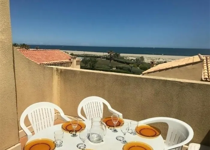 Villa Maison T2 à Port Leucate, Face à La Mer, 4 Couchages, Parking Privé, Tv, Lave-linge, Commerces à 400m - Fr-1-81-55